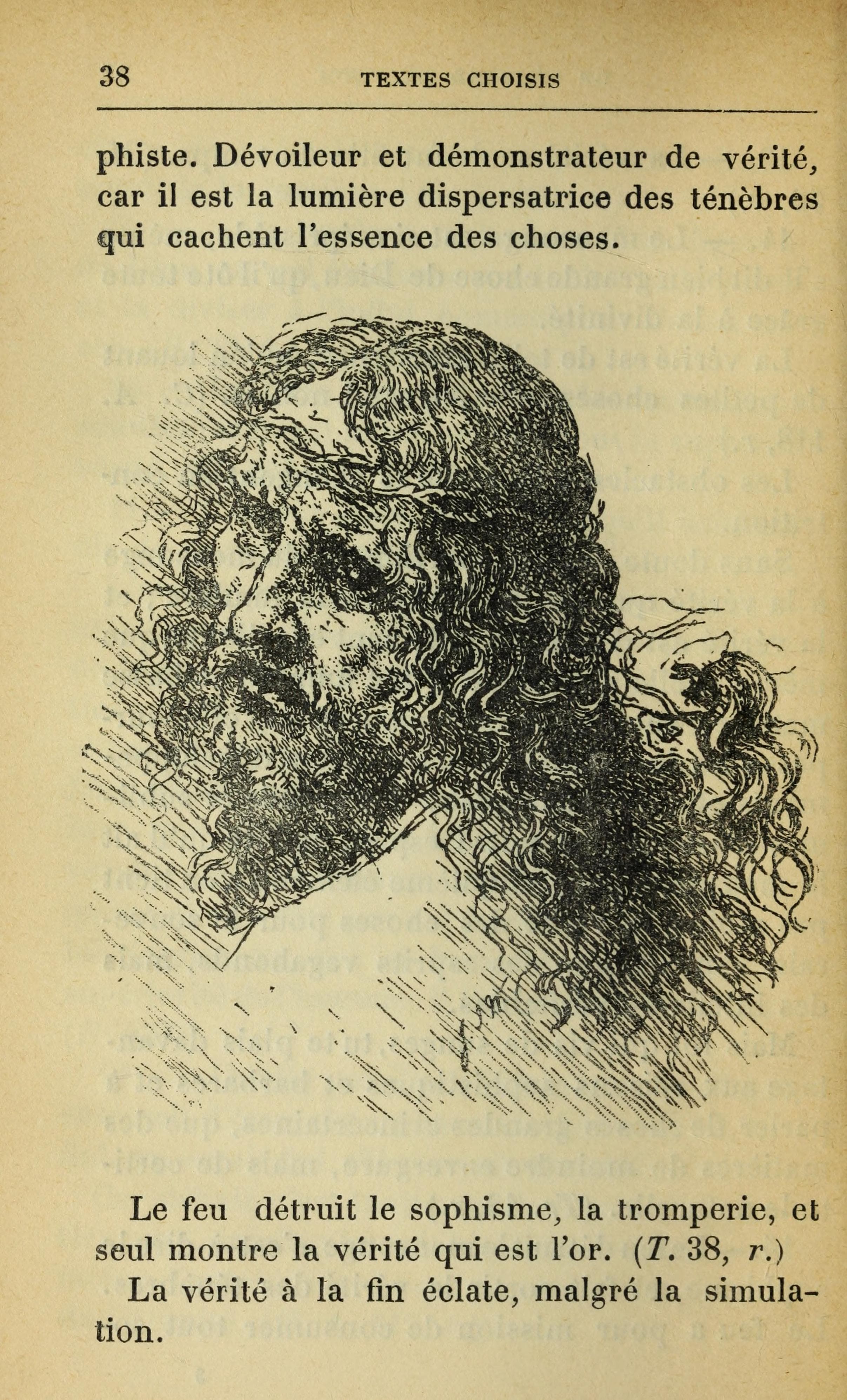 Textes choisis: pensees, theories, preceptes, fables