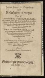 Frawen Zimmer der Schwesteren des Rosinfarben Creutzes