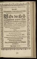 Pyrrho Clidensis: redivivus. Das ist, philosophisch, doch noch zur zeit nichts determinirente [!] Consideration, von der hochberühmbten newen Brüderschafft derer von Rosencreutz