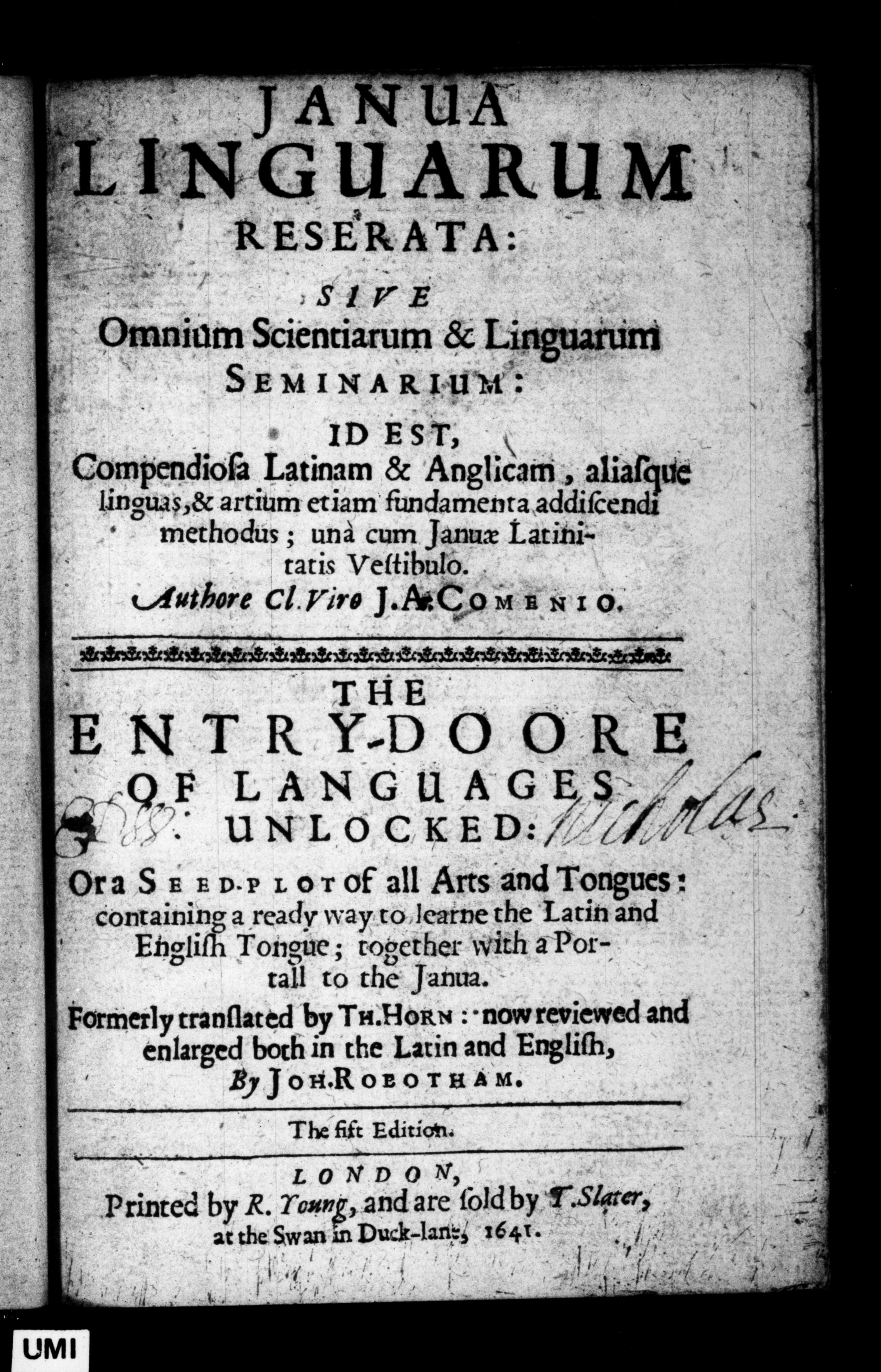 Janua Linguarum Reserata