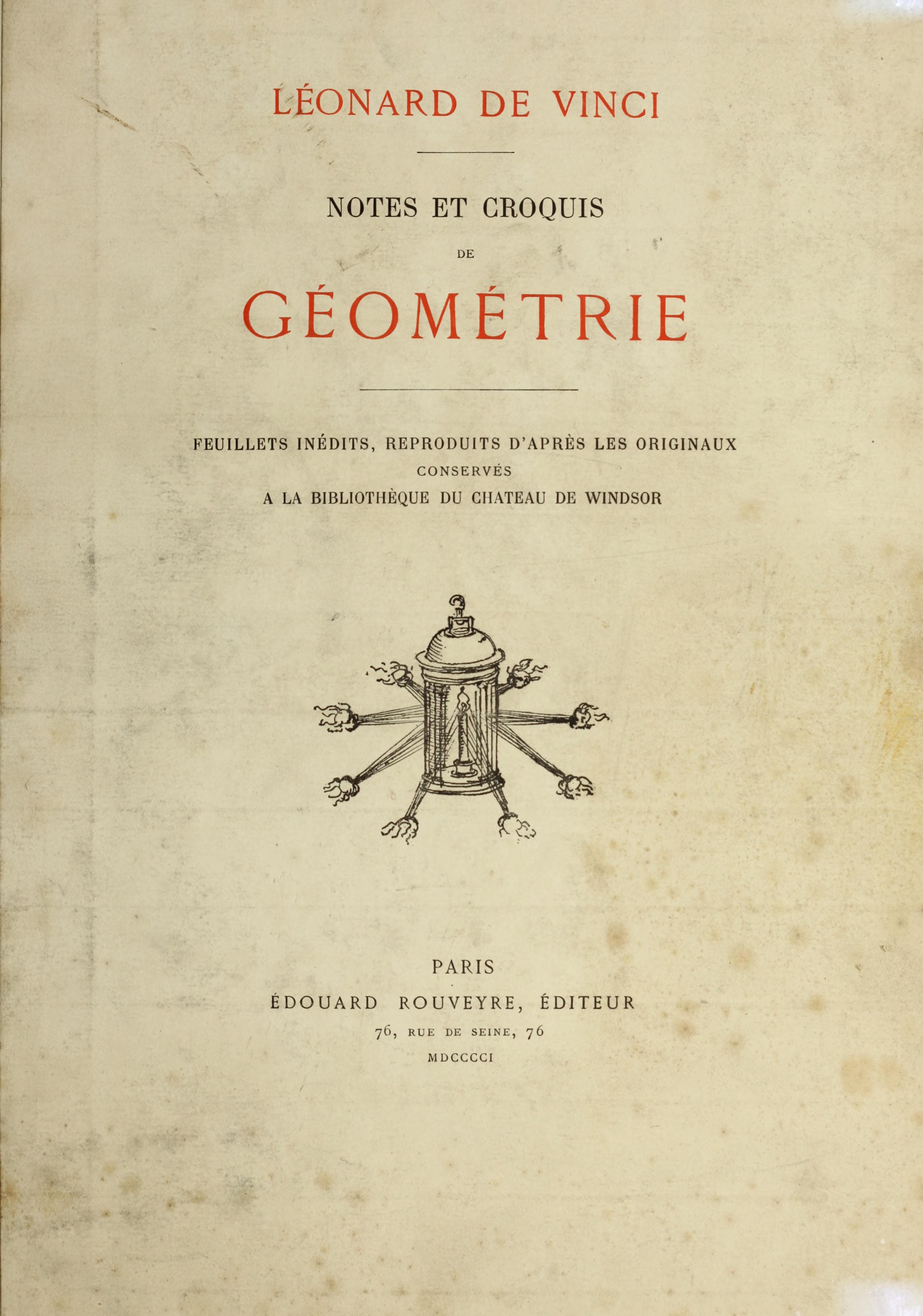 Notes et croquis de geometrie