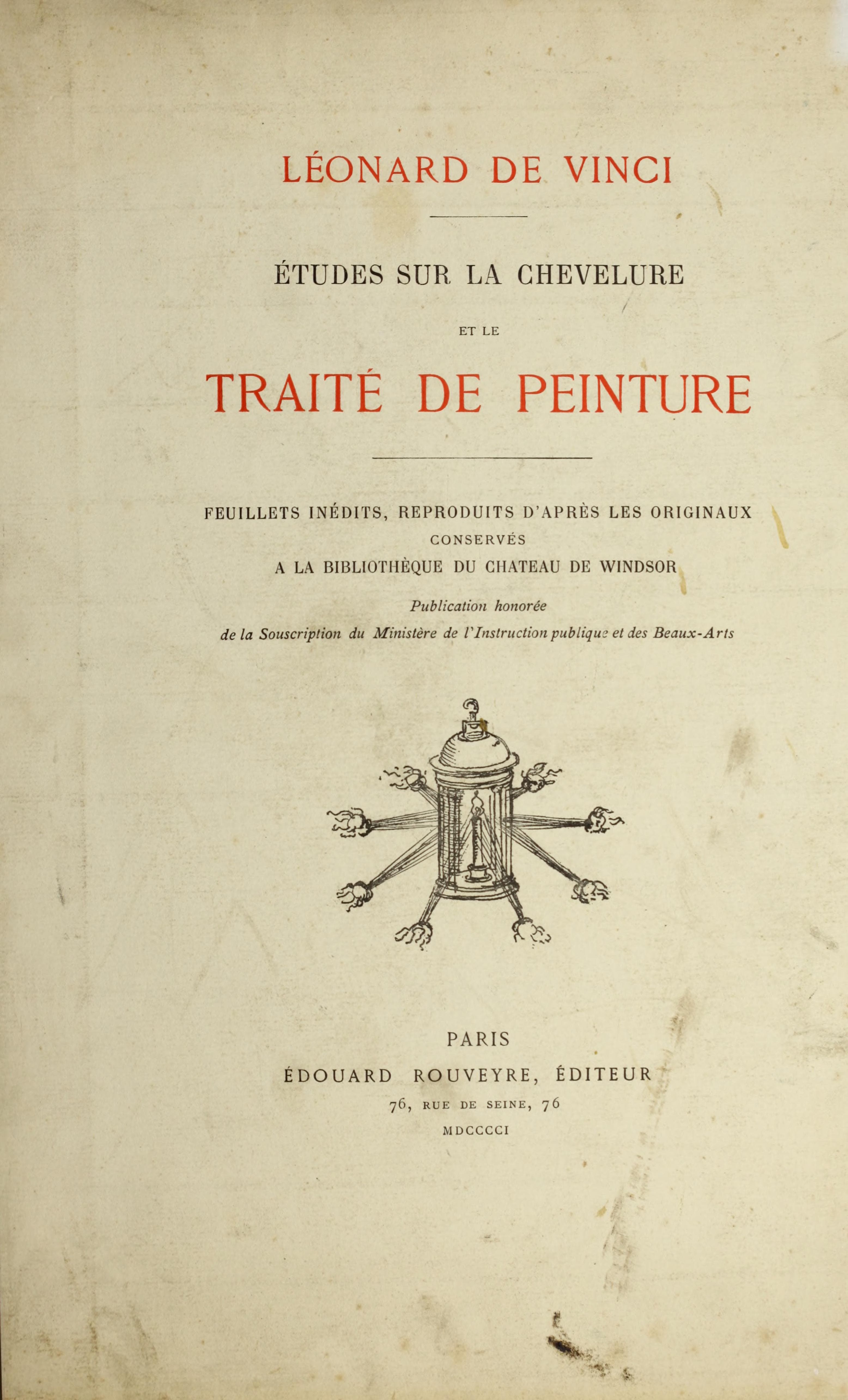 Etudes sur la chevelure et le traite de peinture
