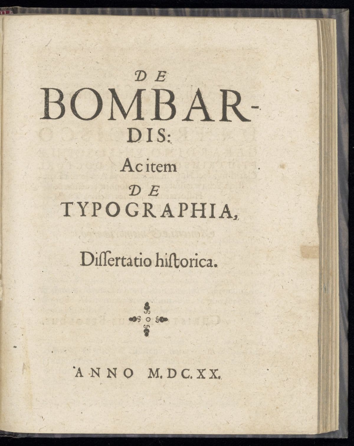 De bombardis: ac item de typographia