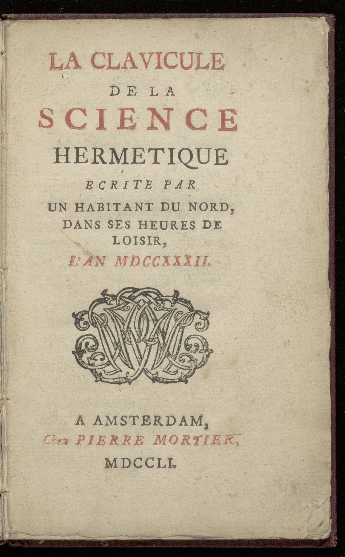 La clavicule de la science hermetique