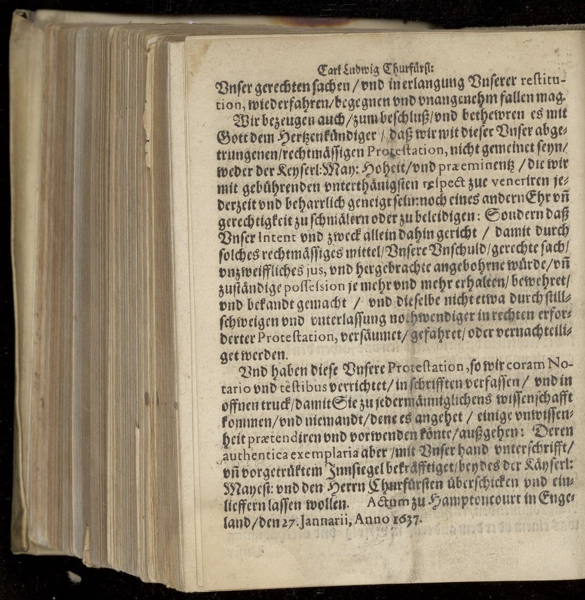 Deduction betreffent das freye exercitium religionis Augustanae confessionis des Landes Schlesien