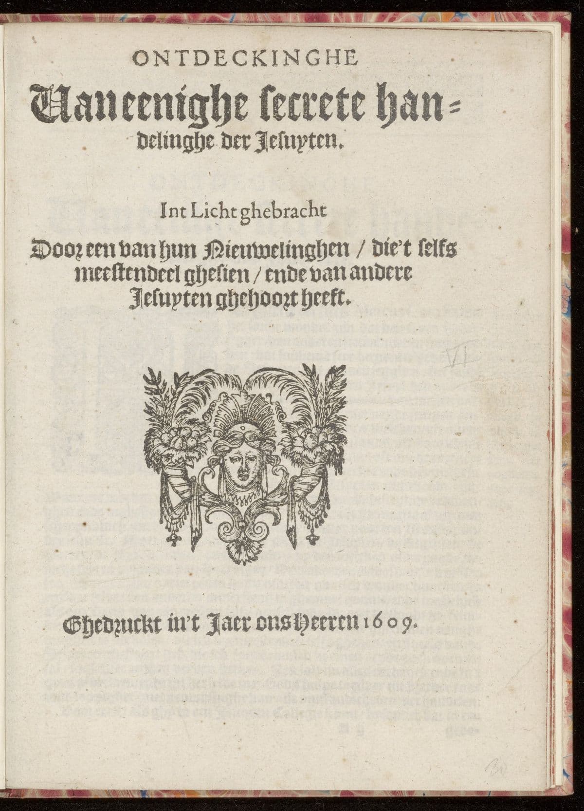 Ontdeckinghe van eenighe secrete handelinghe der Jesuyten