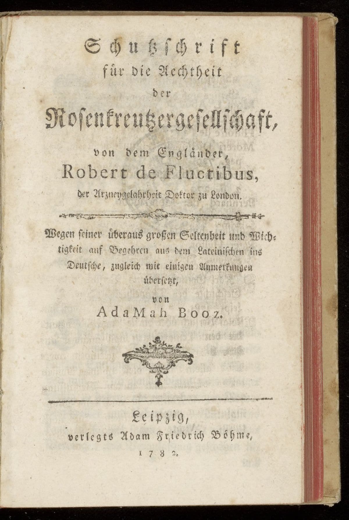 Schutzschrift für die Aechtheit der Rosenkreutzergesellschaft