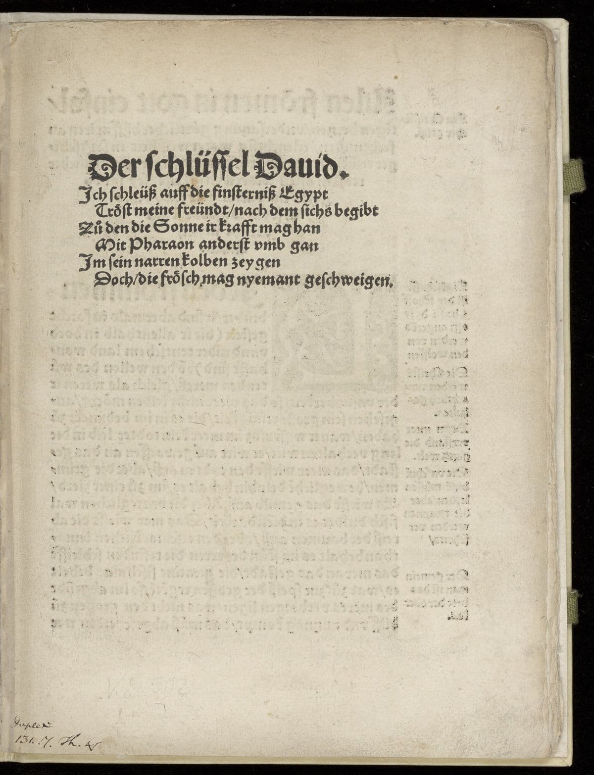 Der Schluessel David