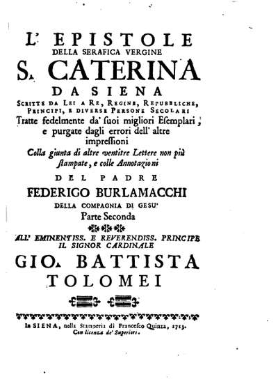 L'opere della serafica santa Caterina da Siena