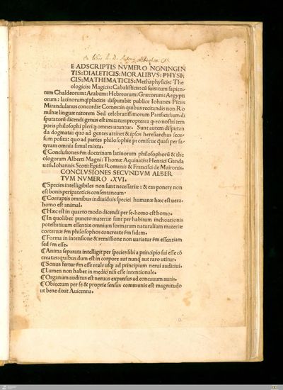 Conclusiones sive Theses DCCCC