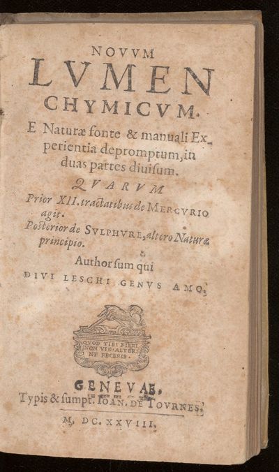 Novum lumen chymicum